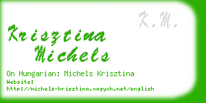 krisztina michels business card